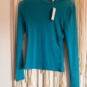 AFRM Teal Long Sleeve Top